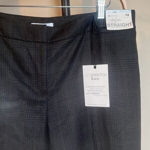 NEW WITH TAGS NEW YORK & CO MID RISE STRETCH STRAIGHT 5th Ave PANTS SIZE 14